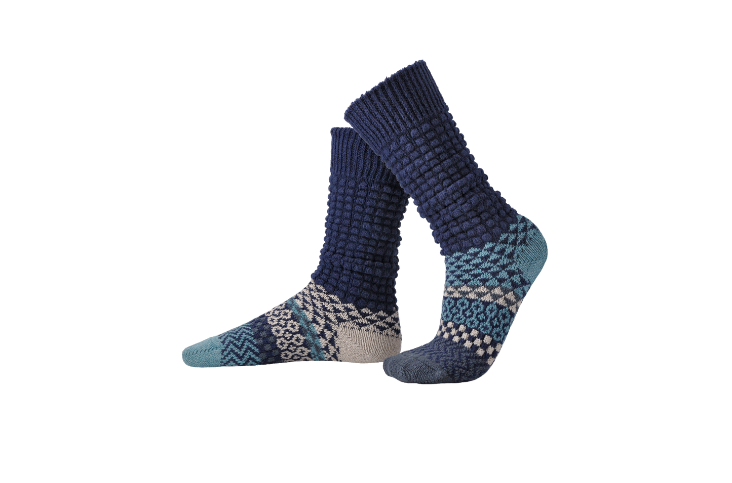 Fusion Slouch Socks - Cerulean